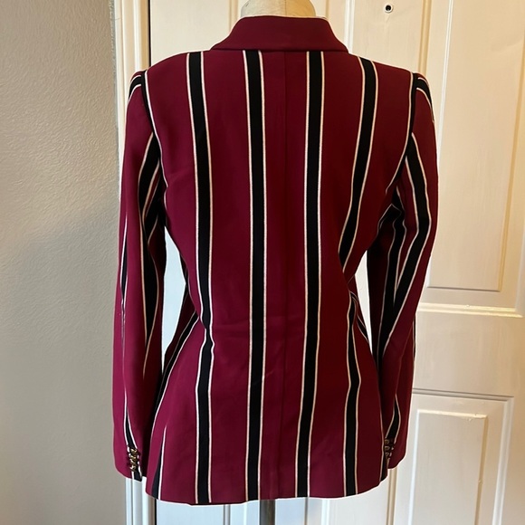 Lauren Ralph Lauren Stripe-Print Blazer size M medium - Picture 5 of 7